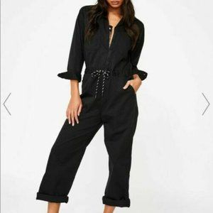 Levis Free People Jumpsuit Black Crop sz M NWT